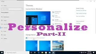 Operating System Windows 10 Personalize - II Class(28-09-2024)