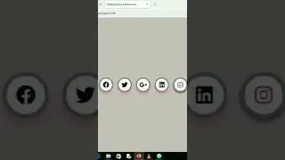 Floating Social Media icons HTML & CSS