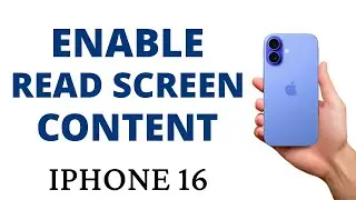 How to READ SCREEN CONTENT ALOUD on the iPHONE 16!