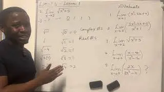 Limits of Functions : Lesson 1