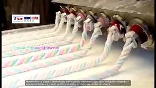Automatic marshmallow cotton candy production line sweet  candy depositor and extrusion machine
