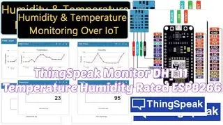 ThingSpeak Monitor DHT 11 Temperature Humidity Rated ESP8266