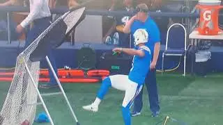 Chargers backup kicker missed the practice net from 3 yards away ... After seeing it the Chargers de
