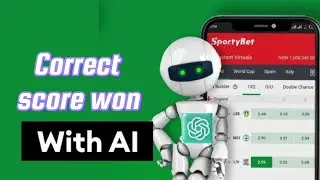 Выигрышный точный счёт с ChatGBT | Лучшие советы по ставкам на футбол