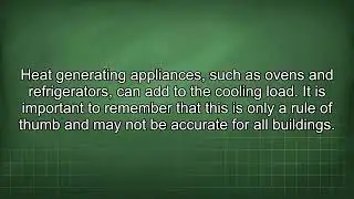 HVAC Sizing Rule of Thumb Square Feet Per Ton