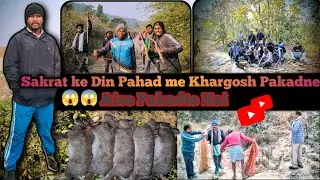 Sakrat Ke Din Pahad Me Khargosh Pakadne Gaye || झारखंड शैली में खरगोश पकड़ना🐇😱 #ytshort #shortsfeed 