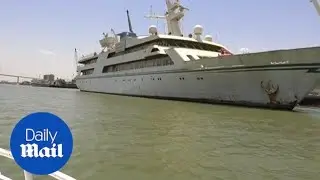 Saddam Hussein's superyacht converted into a hotel for pilots