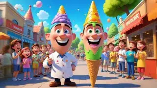 Count to Ten with Ice Cream Men | Fun Counting Song for Kids | Nursery Rhymes and Learning Videos