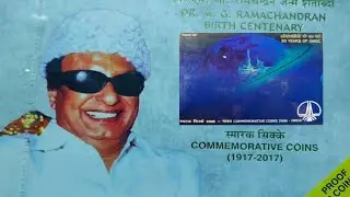 Indian Commemorative Coin Collection || M.G Ramachandran ( M.G.R ) Proof Coins || ONGC Proof Coins