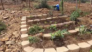 Build a Terrace Garden Bed with Masonry Blocks &ndash; Gluttons for Punishment