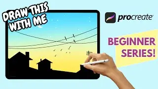 PROCREATE - Easy drawing tutorial for BEGINNERS #procreate #digitalart