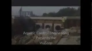 1200mm WaStops at a pumping station outfall