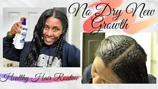 How I Moisturize My New Growth | Healthy Relaxed Hair Care Routine