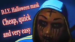 Cheap, quick and easy Diy Halloween mask_The Purge Anarchy mask_Cheap mask makeover
