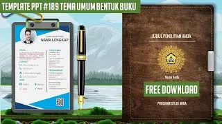 Membuat Presentasi Powerpoint yang menarik untuk tugas, skripsi tema umum bentuk buku