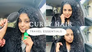 Curly hair girl කෙනෙක් ලග travel කරද්දි තිබිය යුතු දේවල්| travel tips for hair