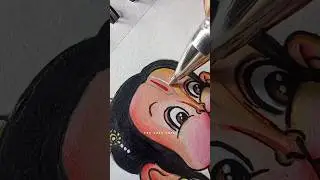 Cute Drawing challenge😍|| Cute Bal Hanuman ji drawing #shorts