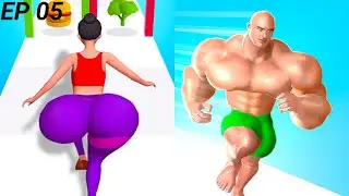 Twerk game VS muscle rush Gameplay 💪🫰✅iOS Walkthrough Max (Level 05)