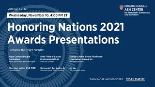Honoring Nations 2021 Awards Presentations