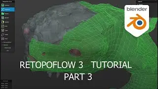 Retopoflow 3.1.0 tutorial part 3 - Retopologizing a creature