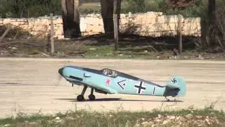 My Blackhorse Messerschmitt BF109 flying at TaQAli Malta (MMAFA)