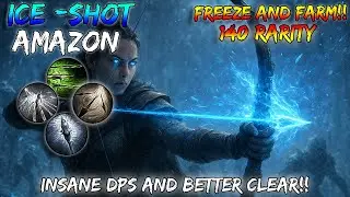 Overkill Ice Shot Amazon Build 2.0 — БЕЗУМНАЯ очистка экрана и огромный урон!! - Path of Exiles 2