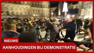 Pro-Palestijnse demonstratie op de Dam in Amsterdam