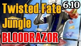 Twisted Fate AD Jungle BLOODRAZOR - Full Gameplay Commentary | League of Legends