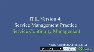 ITIL Version 4 | Service Management Practice | Service Continuity Management |