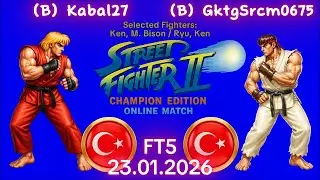 Kabal27 VS. GktgSrcm0675 - Street Fighter II' Champion Edition - FT5 - 13:51 - Online Match Replays