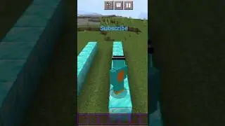 Way to fast travel in minecraft #lazergamerz #minecraft