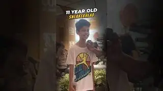 11 Yrs Old SNEAKERHEAD Kid 🤑 Wearing Super Rare Sneakers 🔥 #sneakers #sneakerhead #mrbeast
