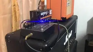 EHX Metal Muff (Orange Micro Dark, Marshall 4x12 MF400)