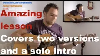The Beatles - While My Guitar Gently Weeps - Guitar Lesson - George Harrison - Acoustic - Beatles