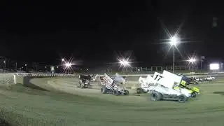 Desert Storm. Nicholas Byrd #10B Battles The Big Boys In 305 Sprint Car Feature Race At Circle City