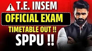 OFFICIAL T.E. INSEM EXAM TIMETABLE OUT !!|Pradeep Giri Sir