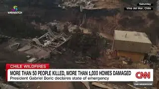 Video shows damage from deadly wildfires across Chile
