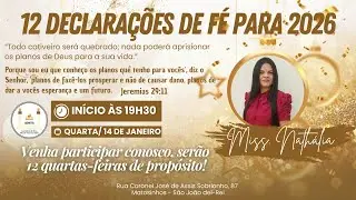 2º Dia - 12 DECLARAÇÕES DE FÉ PARA 2026 - Missionária Nathália