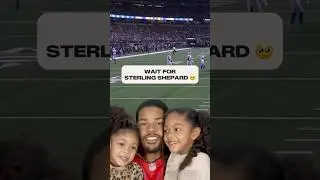 Sterling wins cutest intro ever 🥹 #buccaneers #nfl #sterlingshepard #dad #daughter #family #shorts