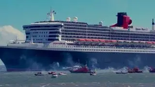 Le Queen Mary 2 arrive à Saint-Nazaire 24/06/17
