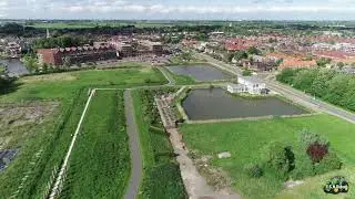 Drone View Eendrachtterrein-Sportveld -Woldweg in Appingedam.