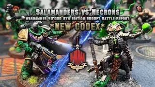 Salamanders vs Necrons  *NEW CODEX* Warhammer 40K Battle Report