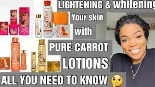 PURE CARROT: LIGHTENING & whitening Your skin with purecarrot products/ what you most known/myreview