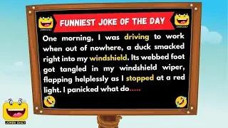Funniest Joke of the Day - The Ducking Ticket... #dailyjokes #jokes #dailylaughs #funniestjokes