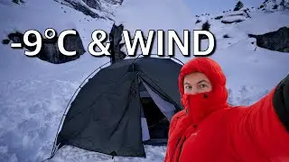 When Gear Fails - COLD & WINDY winter SOLO mountain camping