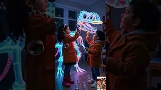 Kids Building a Glowing Dinosaur Skeleton | Creative Play & Imagination
