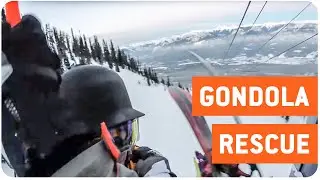 Helicopter Rescues Snowboarders from Gondola | Air Lifted