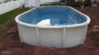 Above Ground Pool Installation - Drone Video | New Jersey Pool Installations