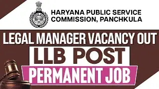 Legal Manager Vacancy out | Permanent Post | LLB Jobs | @LAWVACANCY 