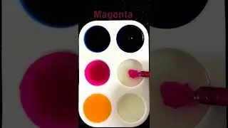These Colors Swirl Together So Perfectly #colormixing #satisfying #asmr